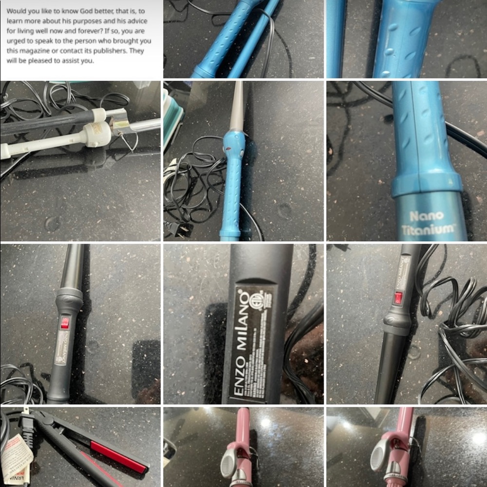 Enzo Milano Ceramic Curling iron and all other ones